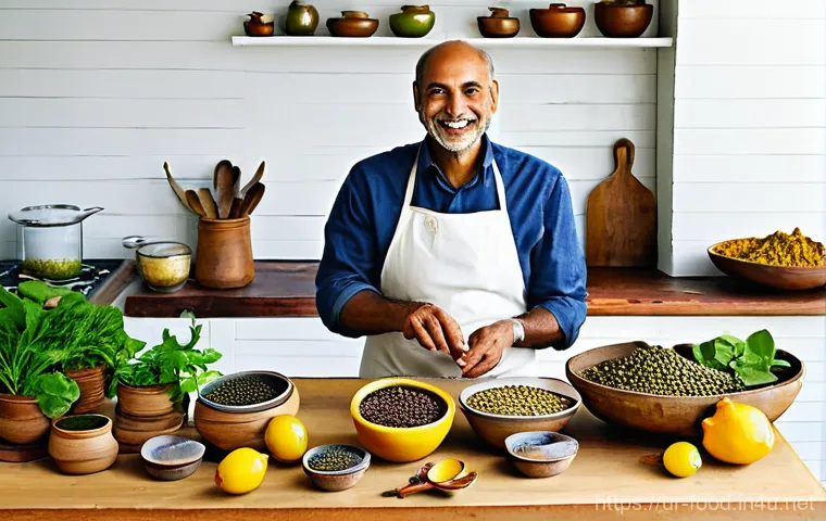 저염식 식자재 추천 - **Prompt:** A concerned yet determined adult individual, dressed in casual, modern attire, stands in...